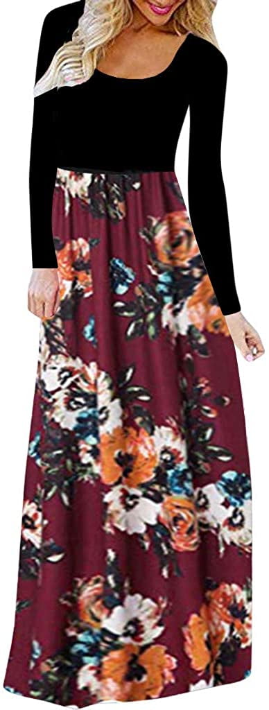 HSD Shirt Dress for Women, Casual Short Sleeve Empire Waist Maxi Dresses  Long Dresses with Pockets | Walmart Canada